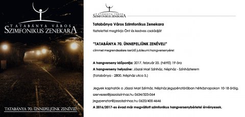 Tatabánya 70. Ünnepeljünk zenével!